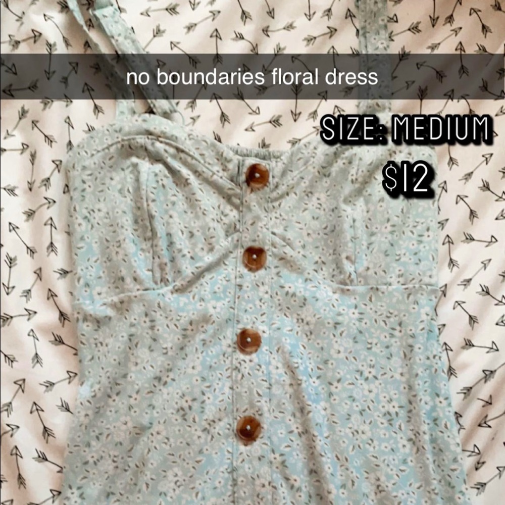 floral blue dress